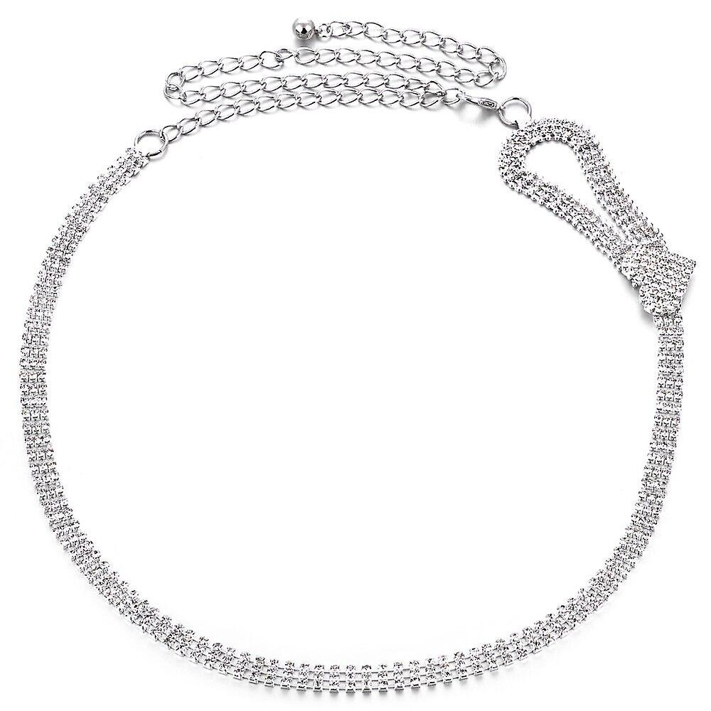 Diamante Rhinestone midjekjedebelter for kvinner