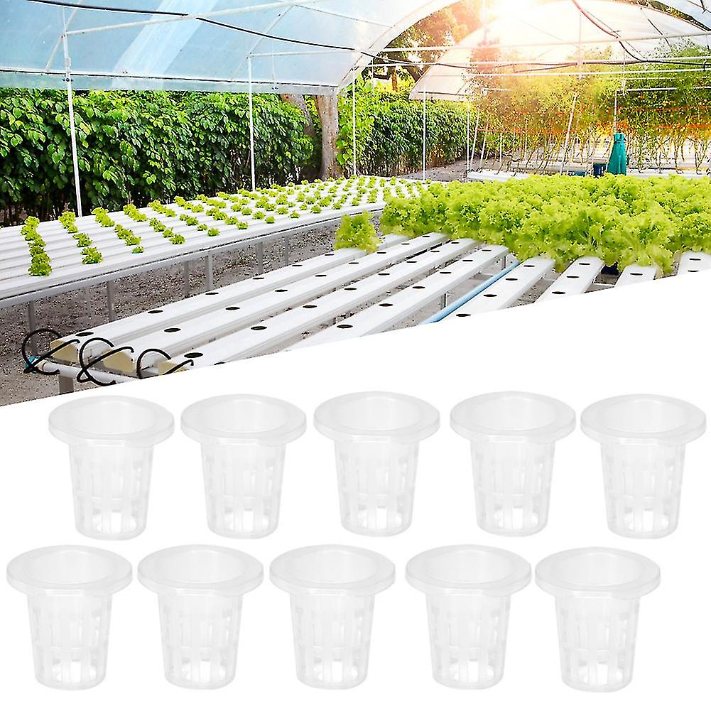 10pcs/Set Breathable Plastic Hydroponic Basket Cup for Garden Balcony Planting  