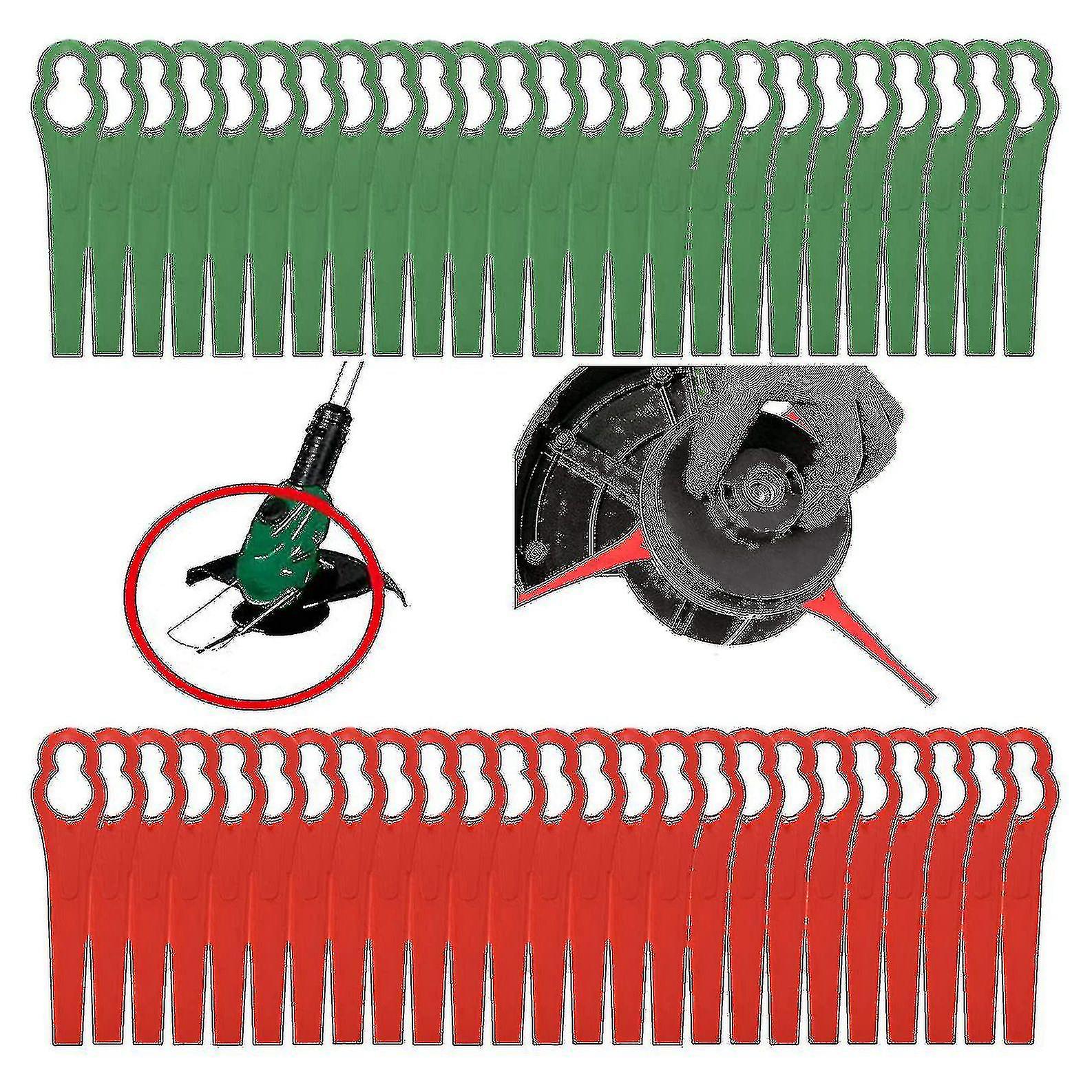 100 Pcs 8.3cm Trimmer Blades For Einhell Lawn Mower100 Pcs 8.3cm Trimmer Blades For Einhell Lawn Mower