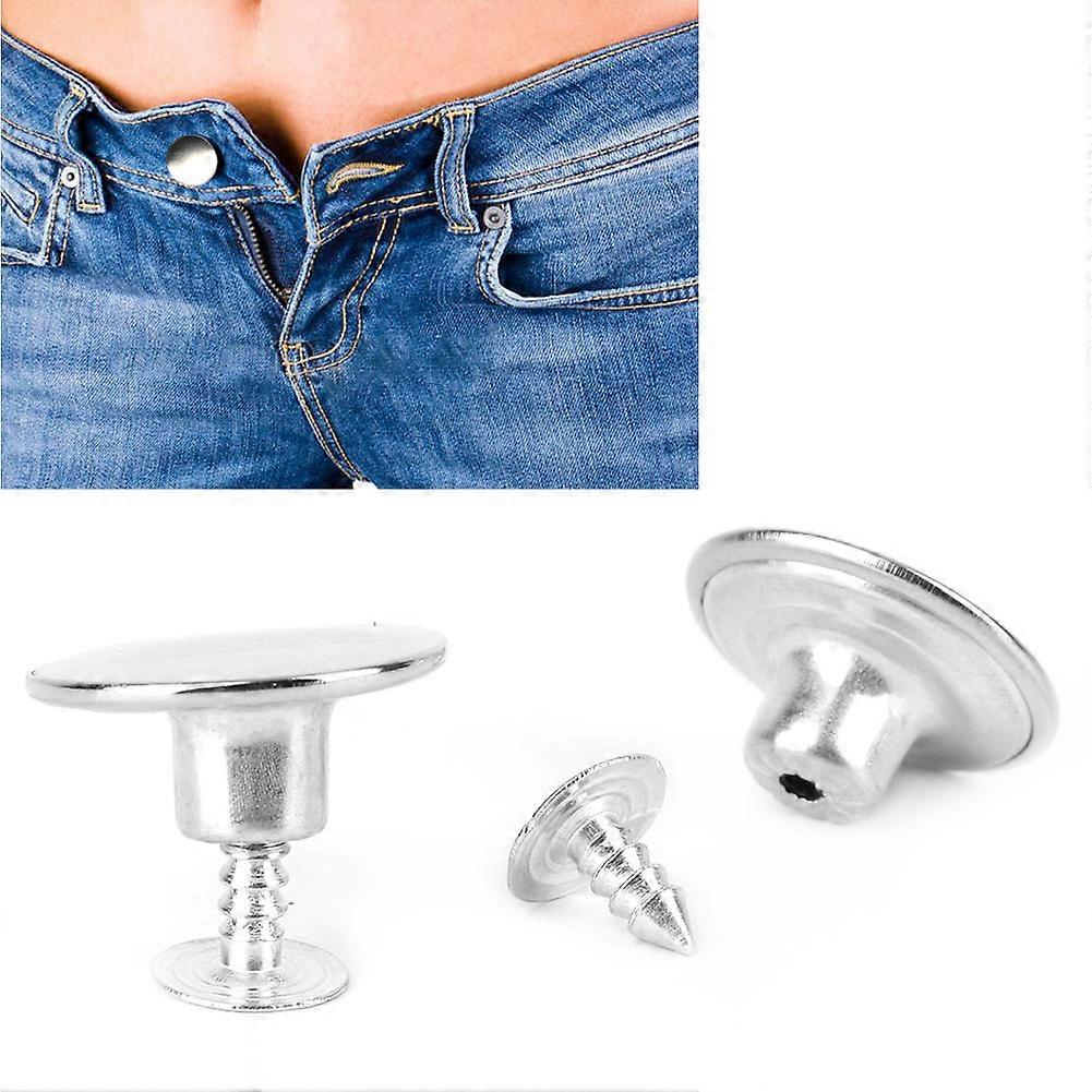 50pcs Smooth Metal Button Set 20mm Bright White DIY Accessories