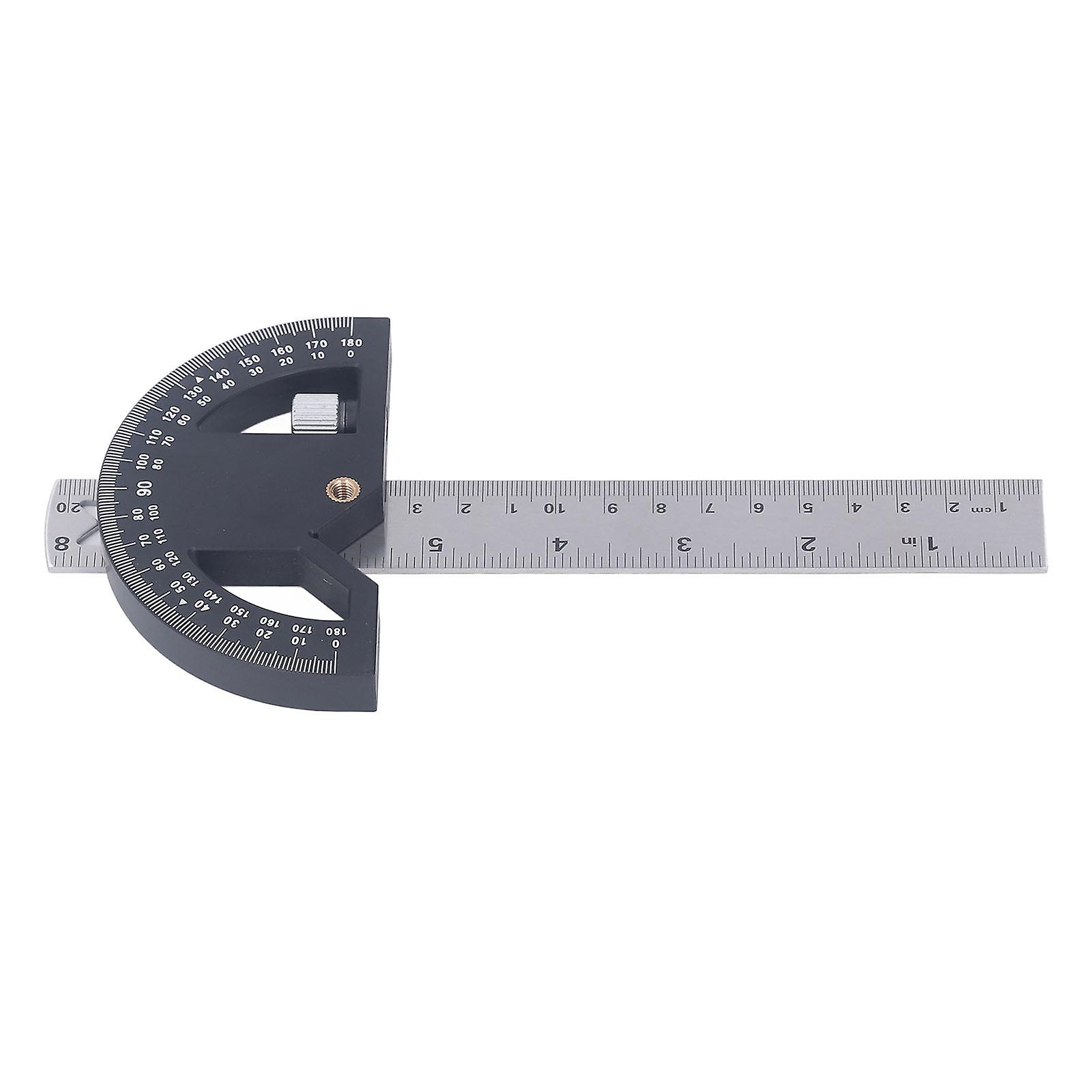 Angle Protractor Carpentry Angle Ruler for Woodworking Edge Measurement and Scribing 8in 