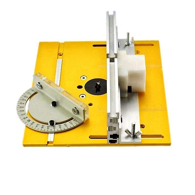router table insert plate woodworking bench table saw w miter gauge guide aluminium profile fence sl