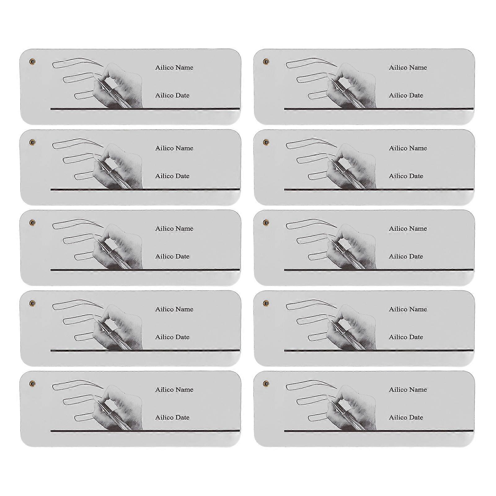 10pcs Reusable Eyebrow Tattoo Exercise Book Eyebrow Microblading Practice Book for Beginners