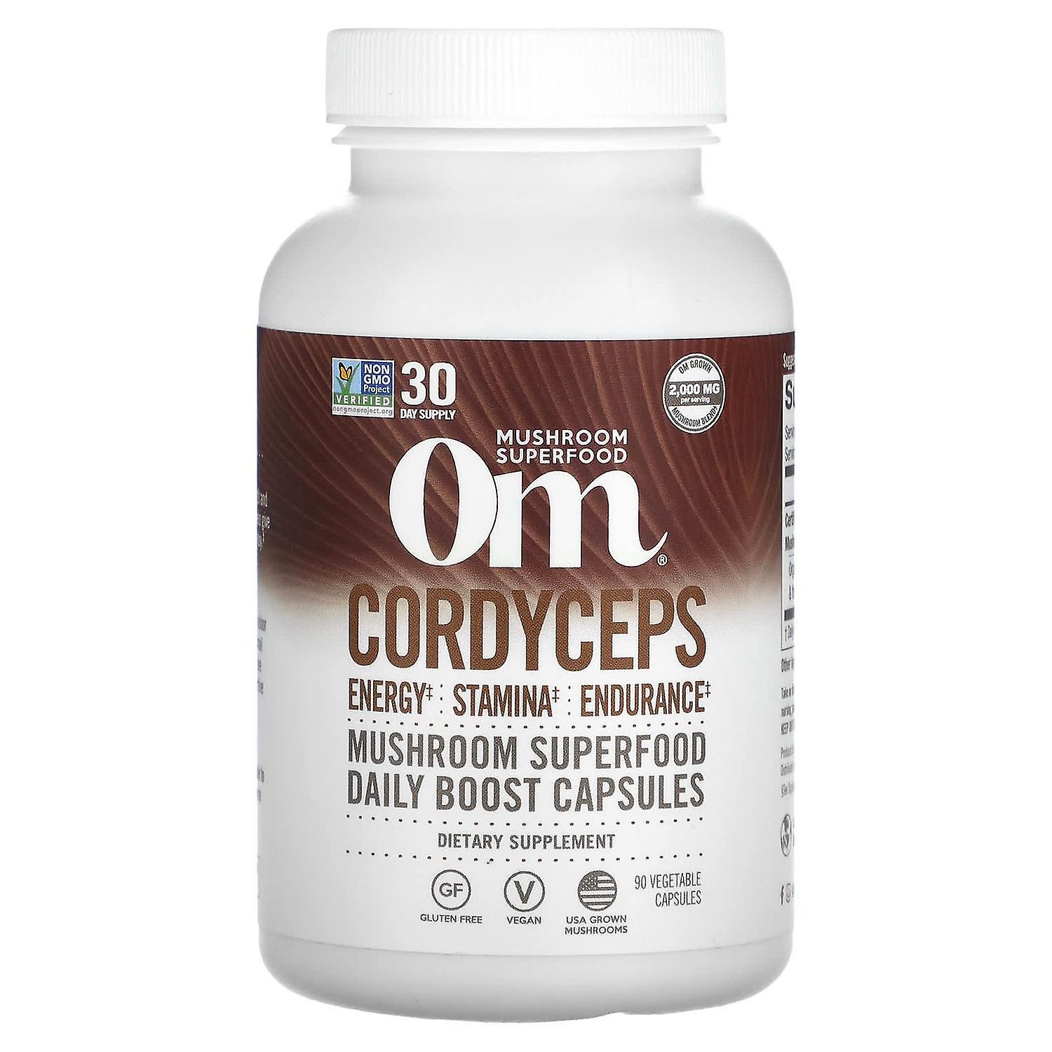 Om Mushrooms, Cordyceps, 90 Vegetable Capsules