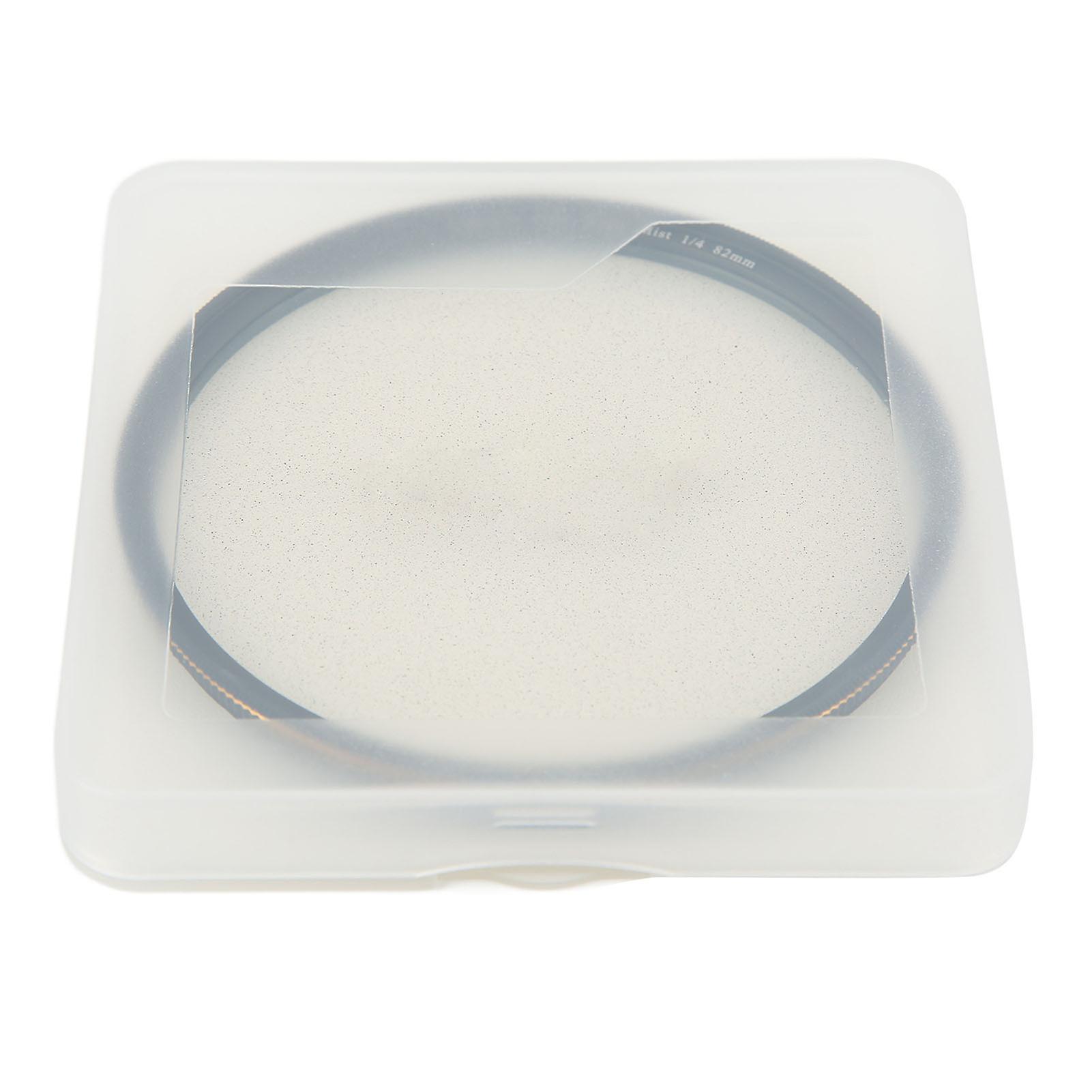 Lightdow Black Diffusion 1/4 Filter Mist Cinematic Effect Soft Focus Filter with 18 Multi Layer Coatings for Portrait Photography 82mm / 3.2in