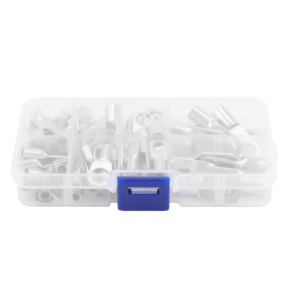 60Pcs Tinned Copper Terminals Electric Cable Wire Connector 8 Types Assortment Kit