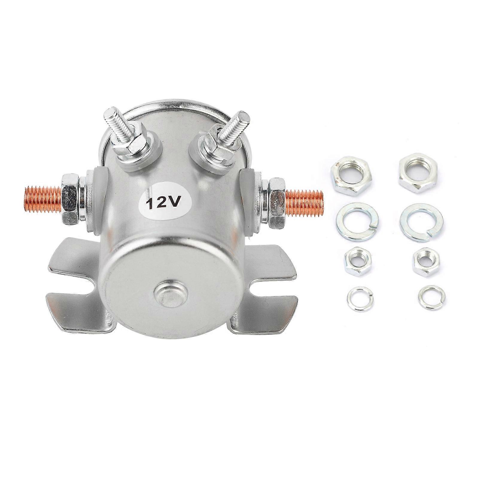24059‑BP 4‑Terminal 12V Insulator Continuous Duty Sole Relay For Golf Carts Winch Marine