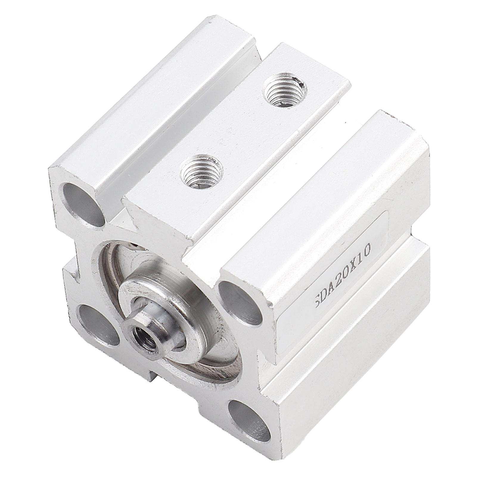 SDA20x10 Double Acting Aluminum Alloy Thin Air Cylinder 20mm Inner Diameter 10mm Stroke