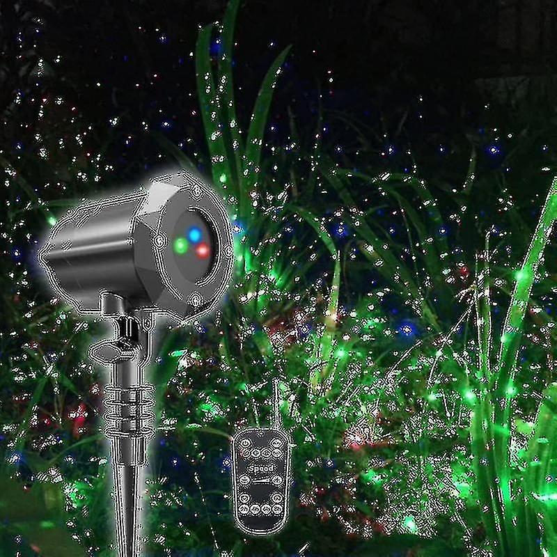 Illuminazione del proiettore di Natale impermeabile della luce laser del giardino all'aperto con blocco di sicurezza 3 colori Rosso, gr