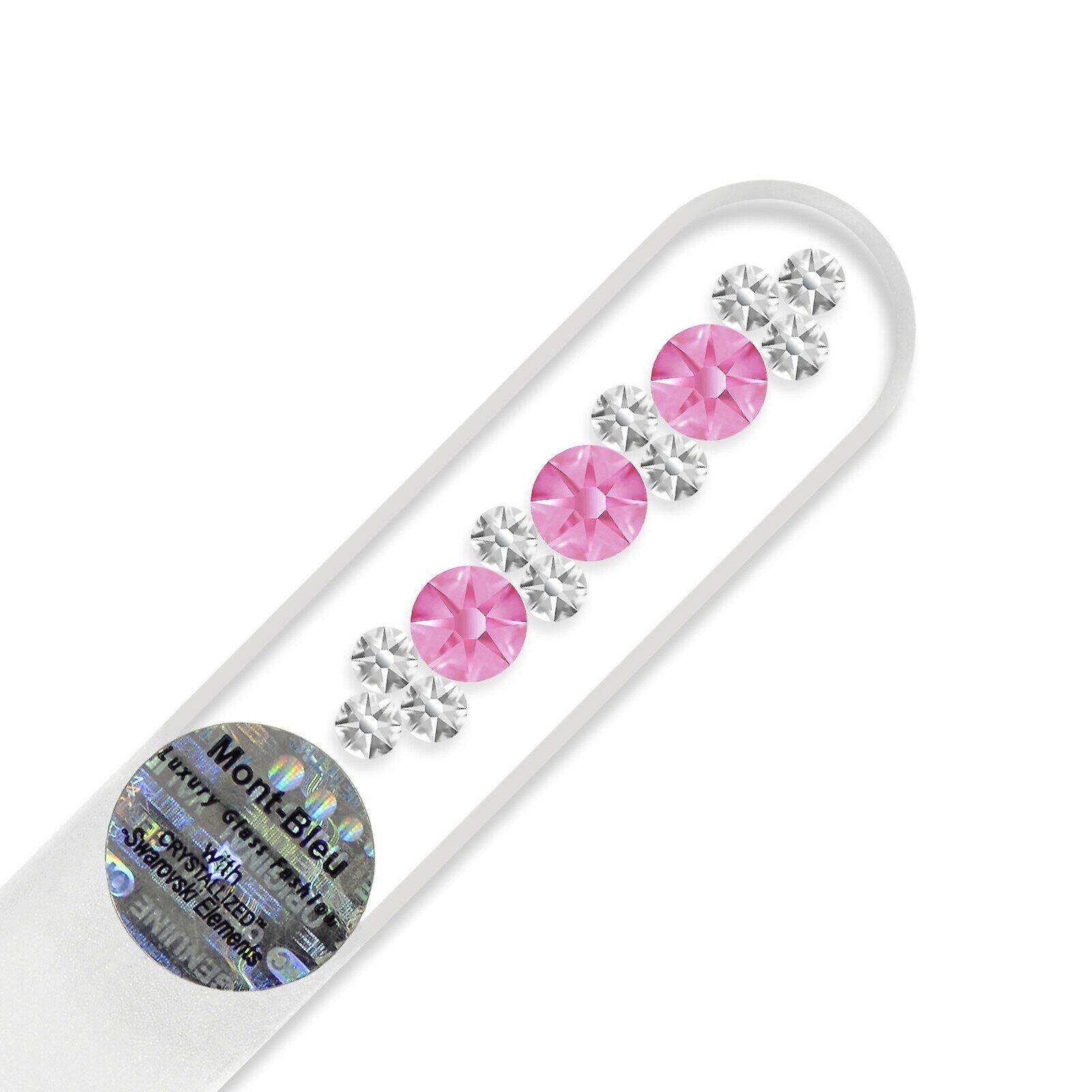 Purse size nail file OR-S - Rose - Crystal