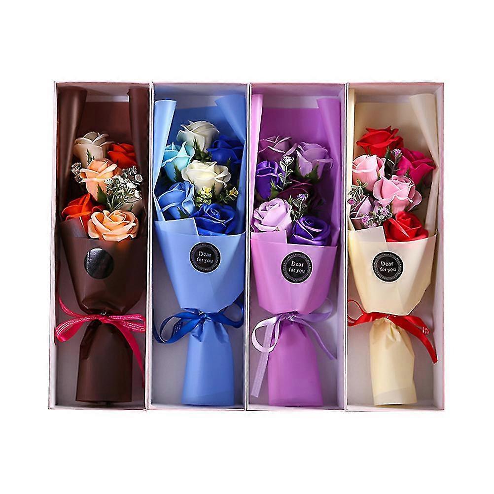 6 PCS Creative Simulation Soap Flower Simulation Soap Flower Creative Soap Flower Soap Flower Roses