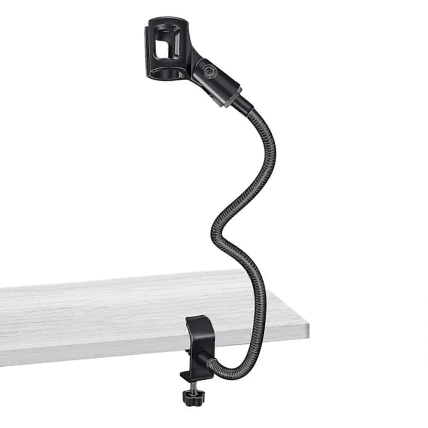 Mikrofonstativ Fleksibel Gooseneck Bordklemmeholder Mikrofonarm Optageudstyr til møde