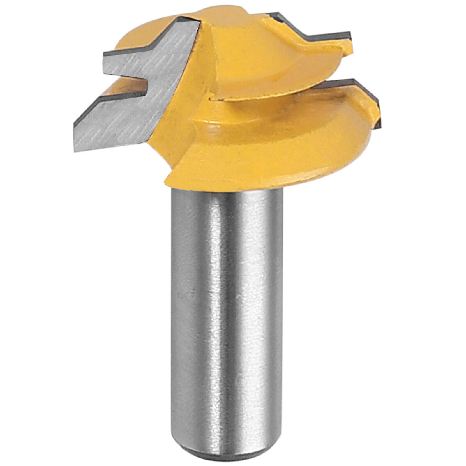 45 Degree 1/2" Mitre Miter Lock Wood Clamp Joint Router Cutting Drill Bit Tool