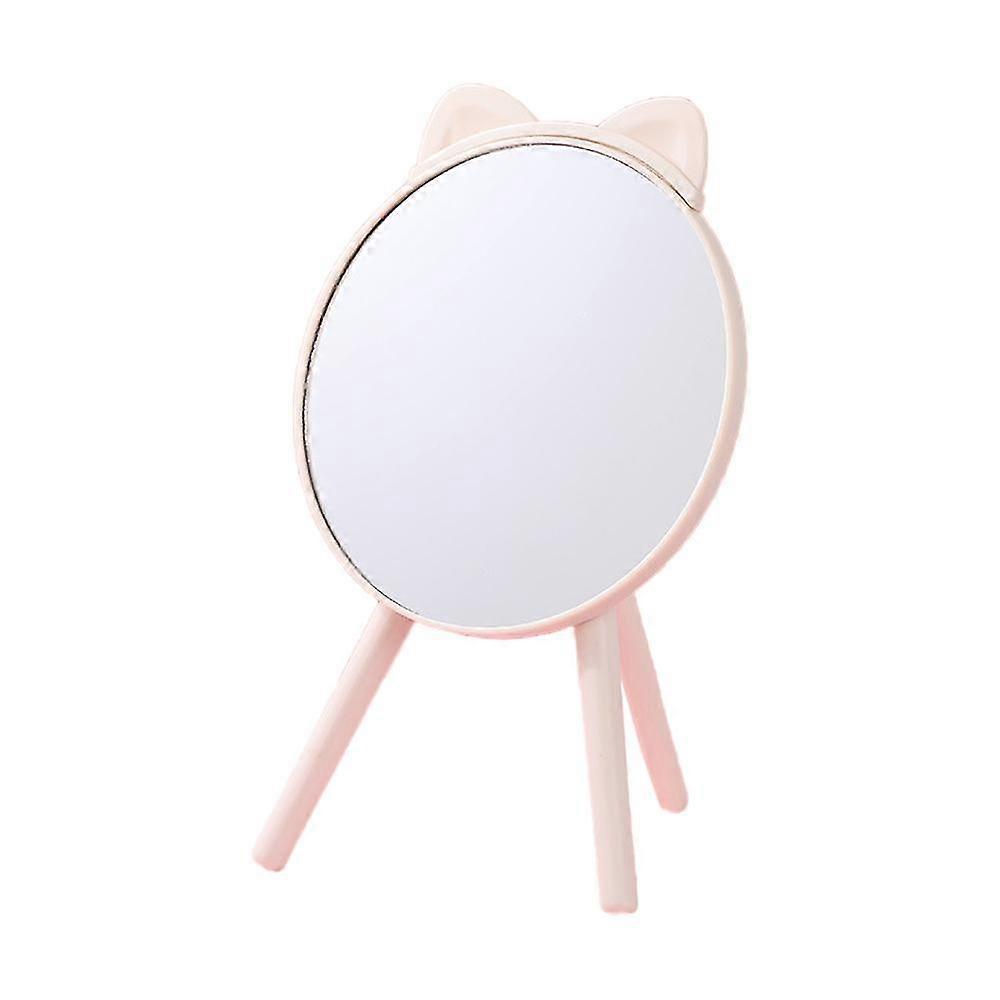 White tripod base + dressing table mirror with LED light side table mirror with handle