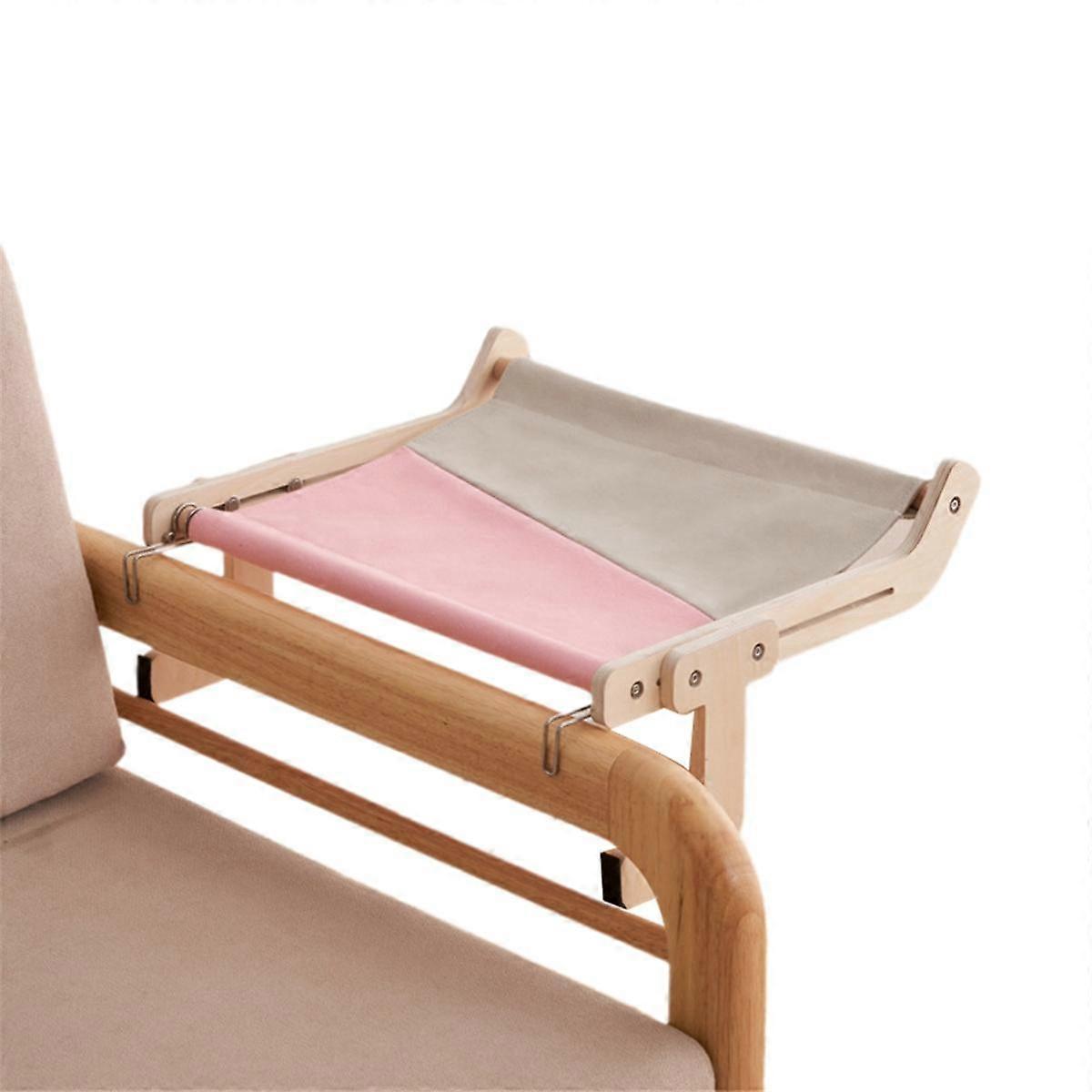 Cat Hammock Universal Cat Hammock for All Seasons Cat Hanging Bed Cat Hanging Bed Convenient Fixing Bracket Gray Pink