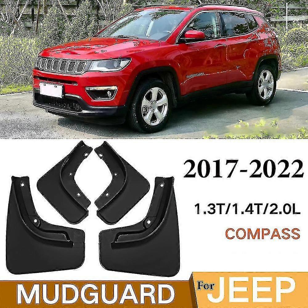 Car-styling Mudguard For Jeep Compass 2017-2022 Front Rear Mudflaps Mudguards Car Accessories Auto Styline Splash Guard Fender