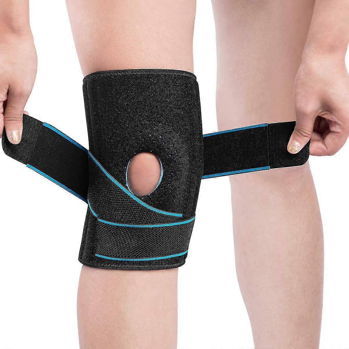 Knee Support Brace Open-patella Gel Pads Knee Brace With Side Stabilizers Adjustable And Breathable