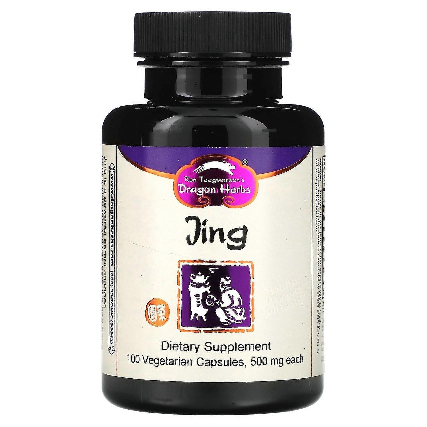 Dragon Herbs, Jing, 500 mg, 100 Vegetarian Capsules