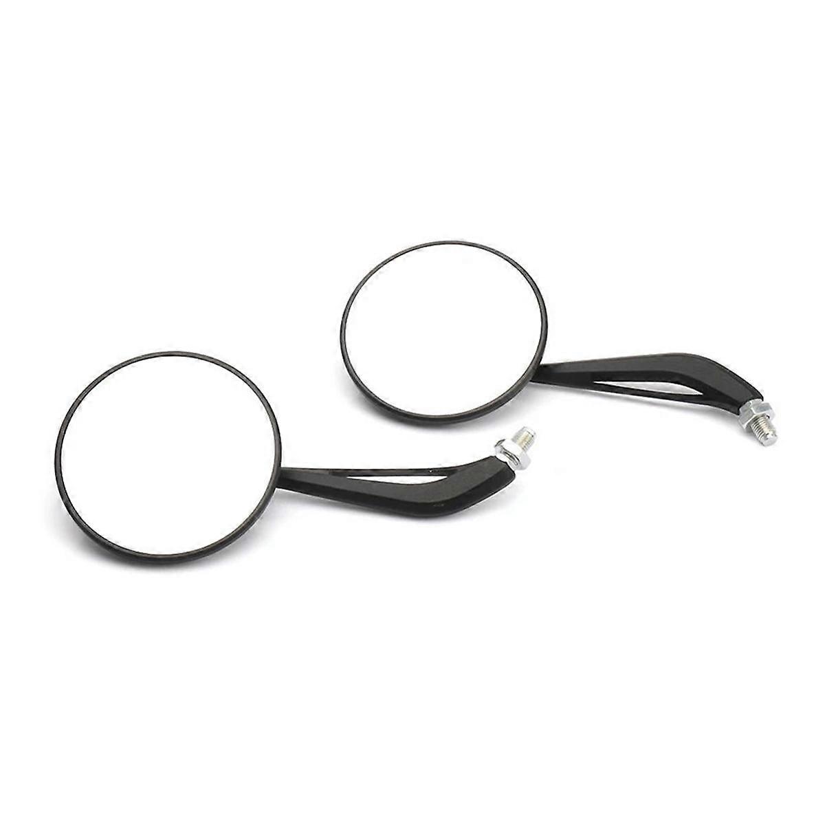 Motorcycle Side Rearview Mirror for W 800 W800 W800 Adjustable Rear View Mirror Kit Black & White