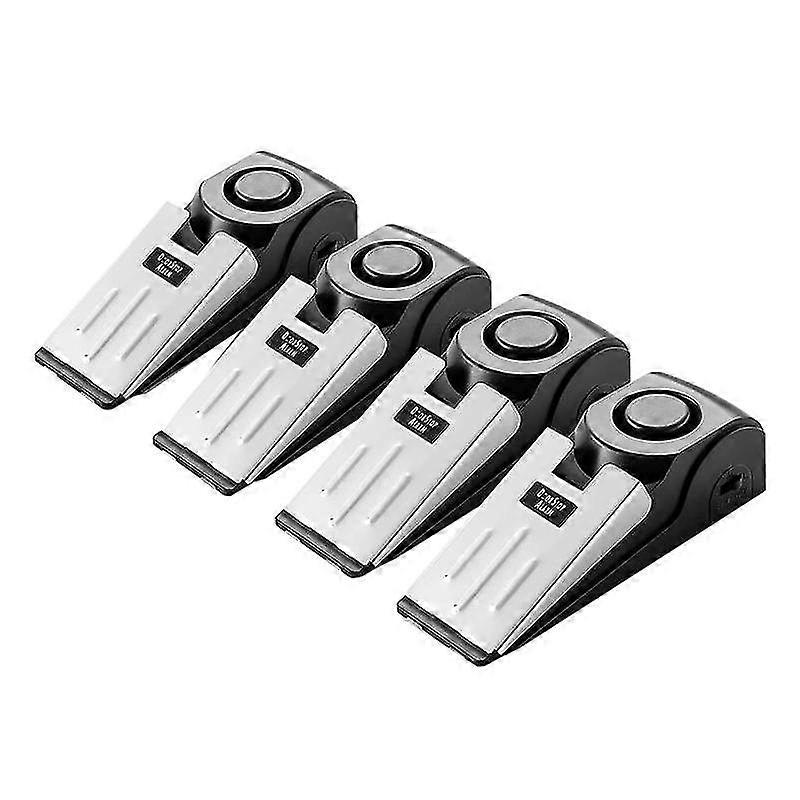 door stop alarm, door stop home door stop security tool (4 pack)