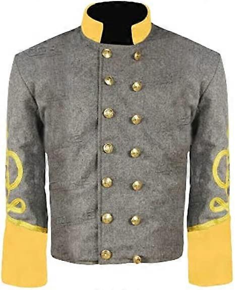 Civil War Confederate Cavalry General 4 Braid Shell Jacket