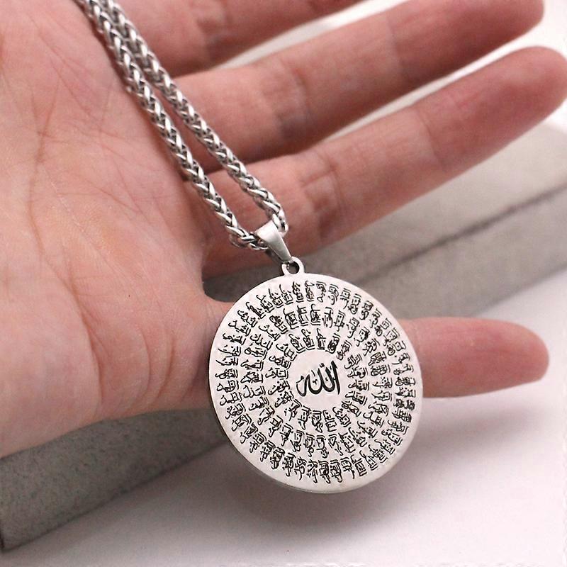 thumbnail image 2 of VASSAGO Islamic Muslim Allah Necklace Stainless Steel... 2 of 13