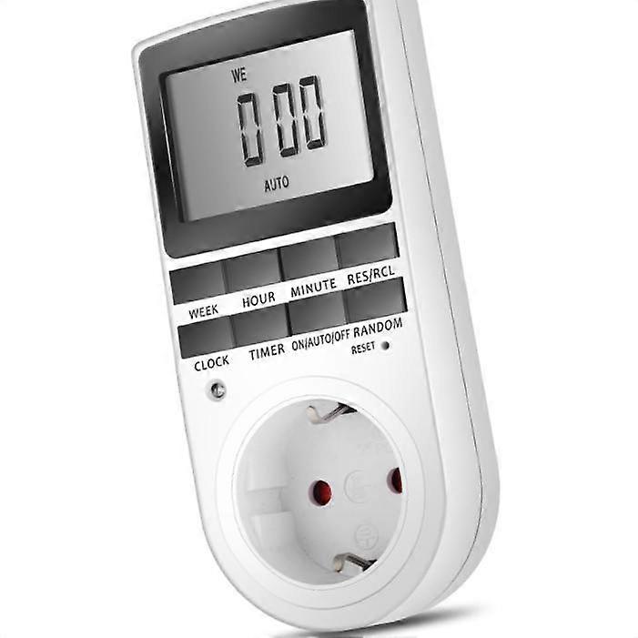 1PCS Electronic Digital Timer Switch 230V 50HZ 7 Day 12/24 Hour Intelligent Home Timer Socket