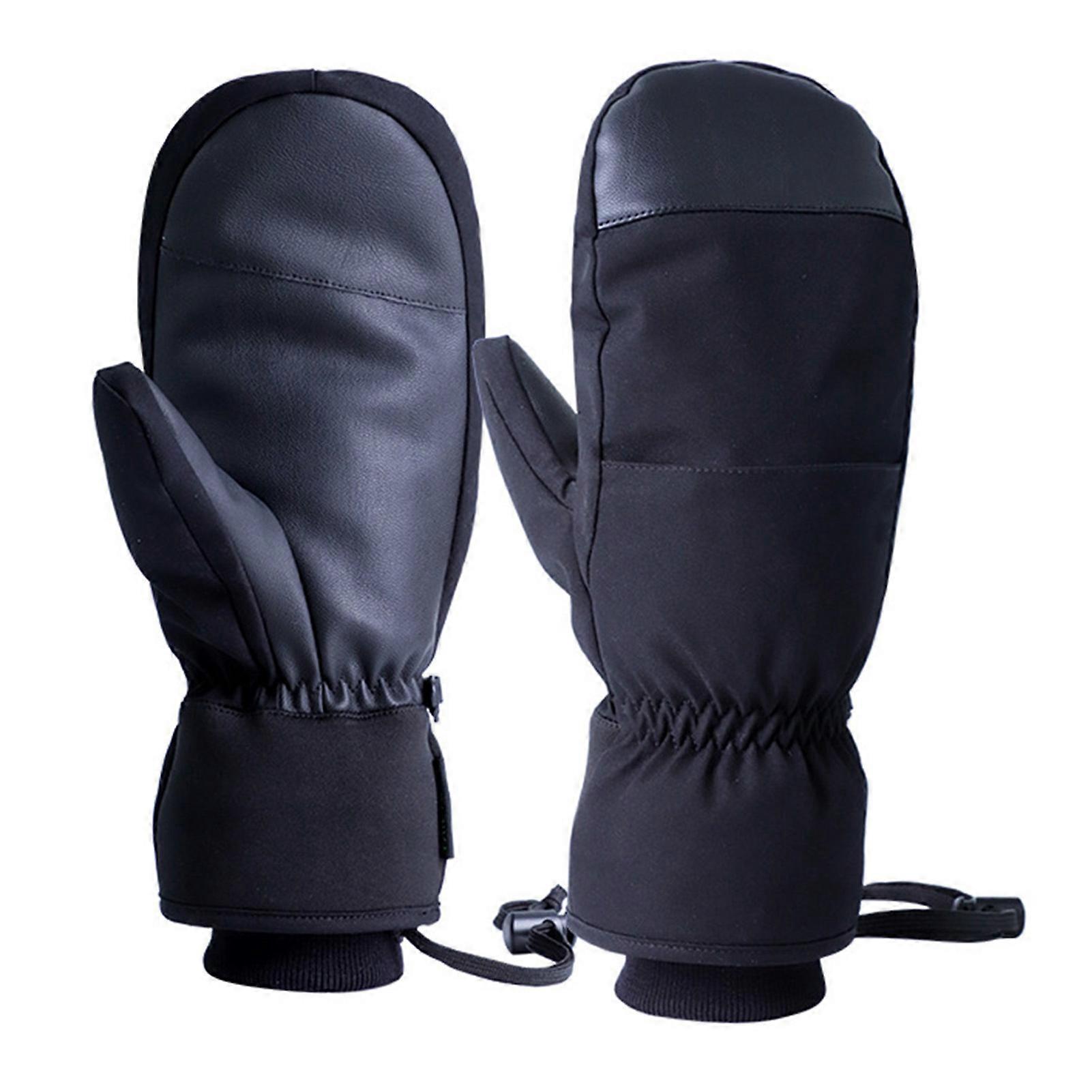 Thicken Inner 5 Finger Ski Gloves Conductive Touch Screen Warm Gloves for Snowmobiling