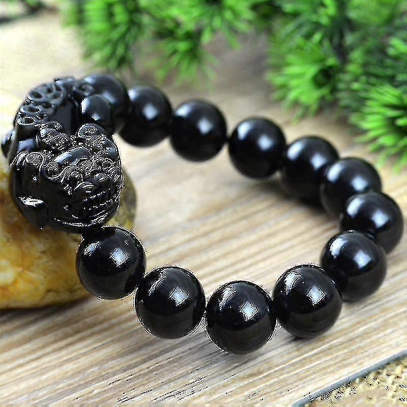 Obsidian Pixiu Blet Ing St Beads Wrist