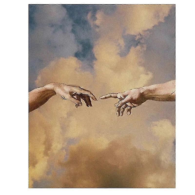 كامل الحفر الماس اللوحة مصنع مباشرة بالجملة الماس التطريز الصليب غرزة الحفر خلق آدم مايكل أنجلو جدار الفن ديكور المنزل