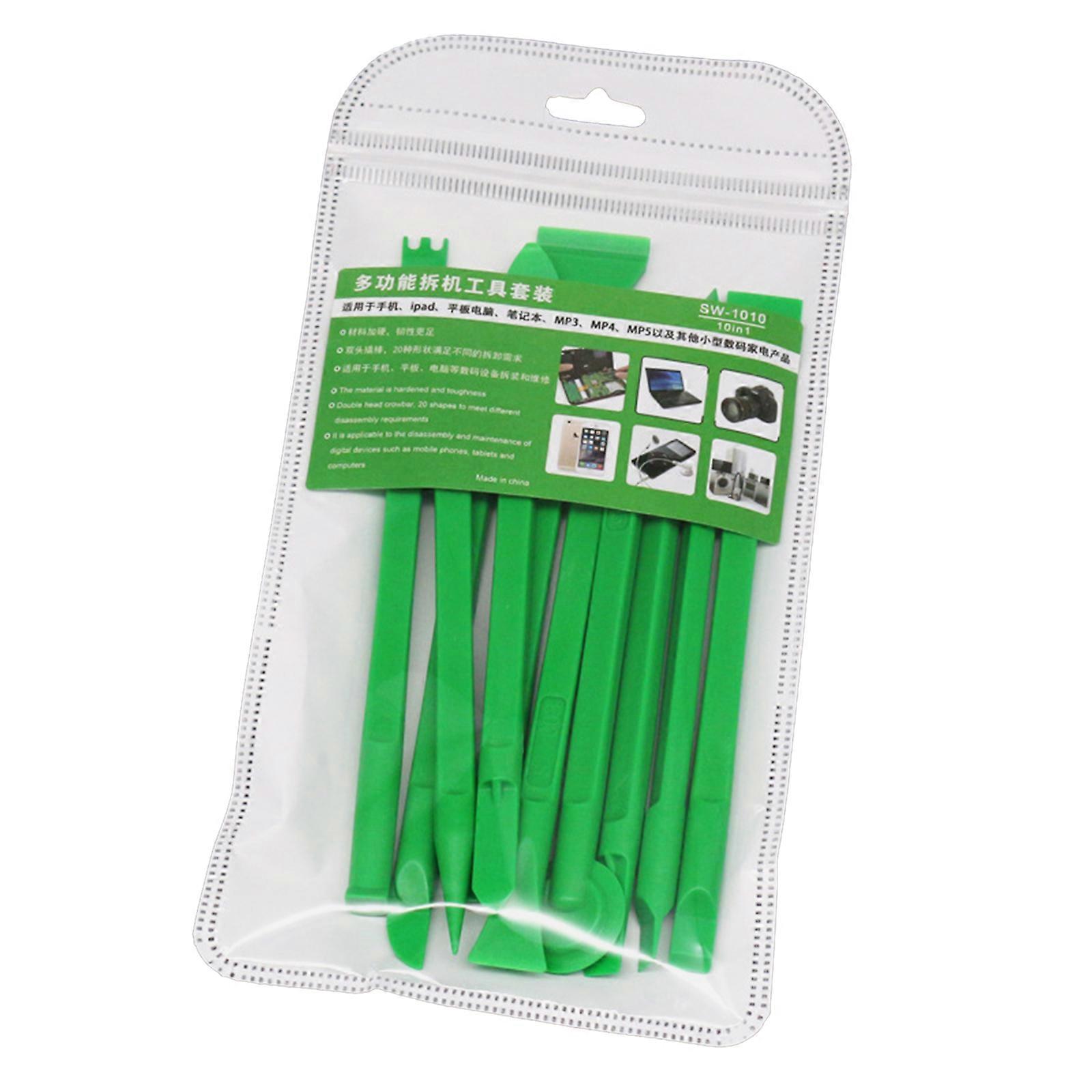 10 Pieces Plastic for Crowbar for w/ Non-Slip Handle Dual for Head Spudger for P