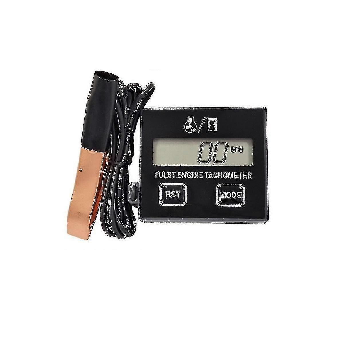 Digital Gasoline Engine Tachometer Resettable Inductive Contact Tachometer Compatible Chain Saw Engine Law-d