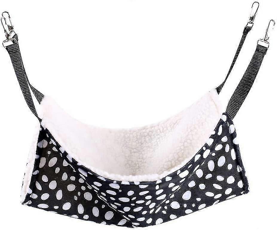 Hammock For Cat Ferret Rat Rabbit Small Dog Or Any Other Small Pet Kitten Cage (l:35 * 53cm, Black