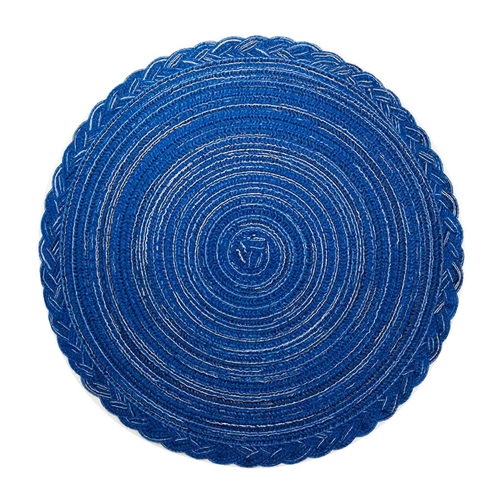 Table Placemat Round Shape Braided Heat-resistant Tableware Pot Holder Mat compatible Bar kaesi