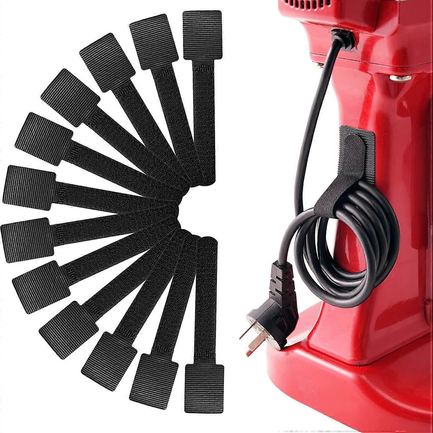 12 Pack Cord Organizer for Appliances (Black)