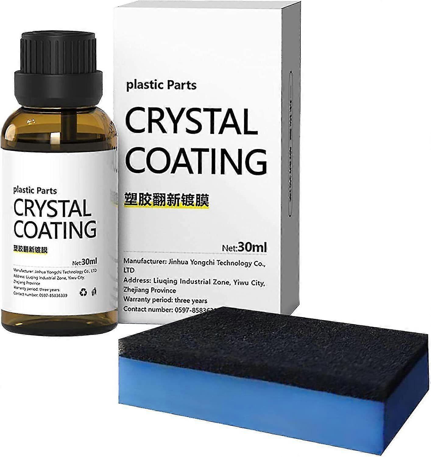 Plastic Parts Crystal Coating, Easy To Use Car Refresher, Great Gloss Protection -aqwg