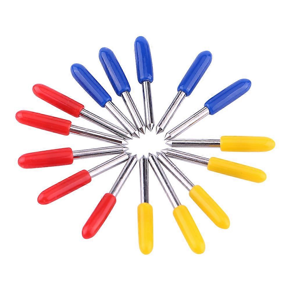 15pcs高硬度绘图仪乙烯基切割刀片切割工具30/45/60度