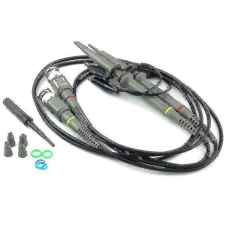 2pc P6100 Bnc Oscilloscope Probe Kit Scope Analyzer Alligator Clip