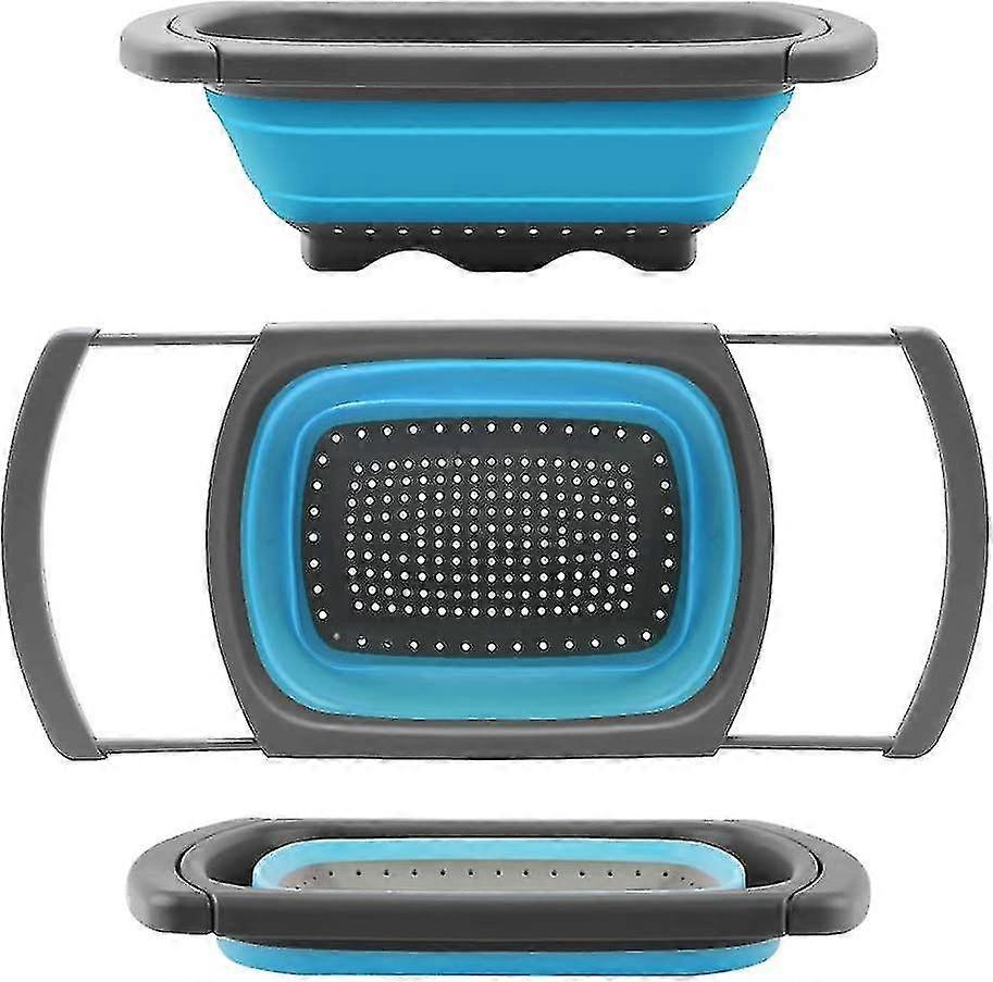 Colander Collapsible, Colander Strainer Over The Sink Food Colander