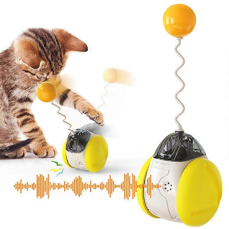 MIMIGO Interactive Cat Ball Toys with Bird Sound,Automatic 360 Rolling, Robotic Cat Moving Toys for Indoor Cats