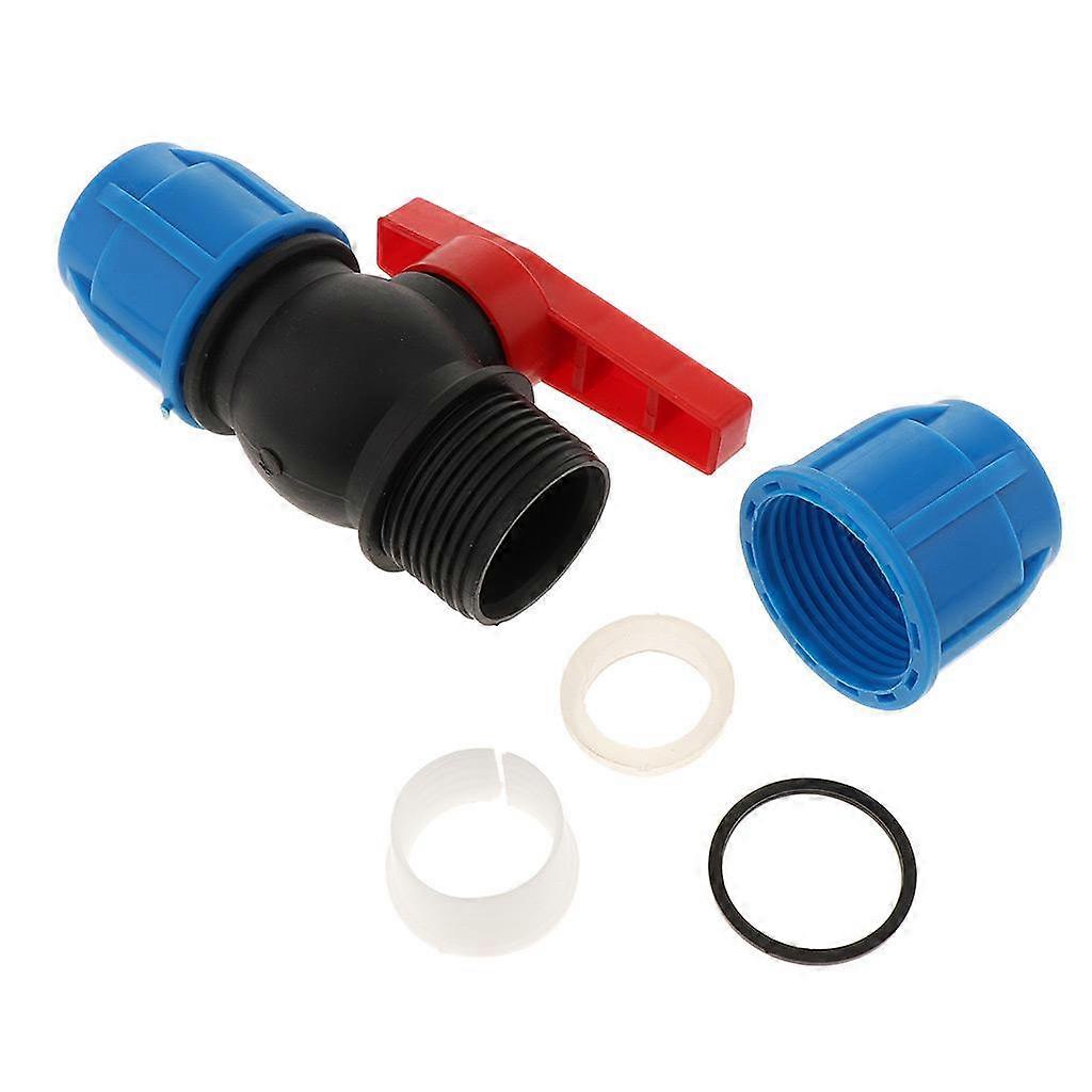 3x Garden Hose Hose Coupling Hose Connection with Shut-off Valve Regulating Valve