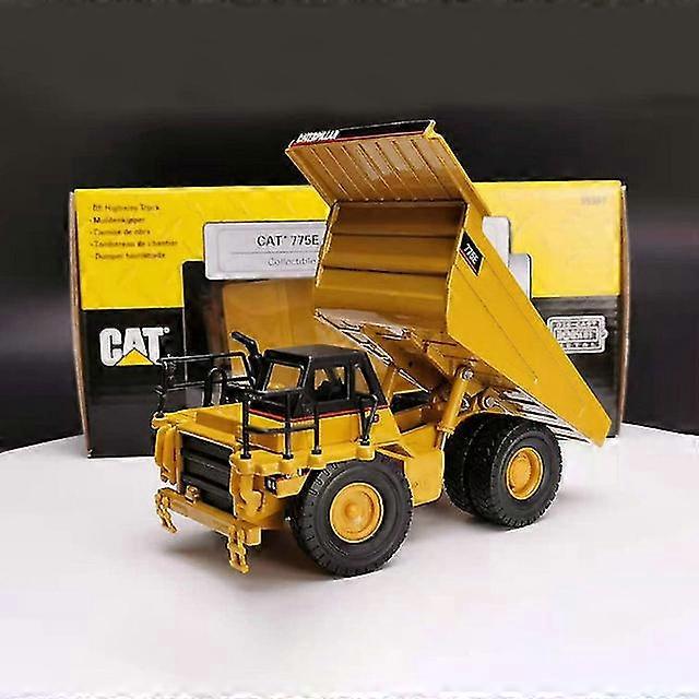 Diecast Alloy 1/64 Scale Cat 775e Dump Truck Model Metal Engineering Vehicle Toys For Collection
