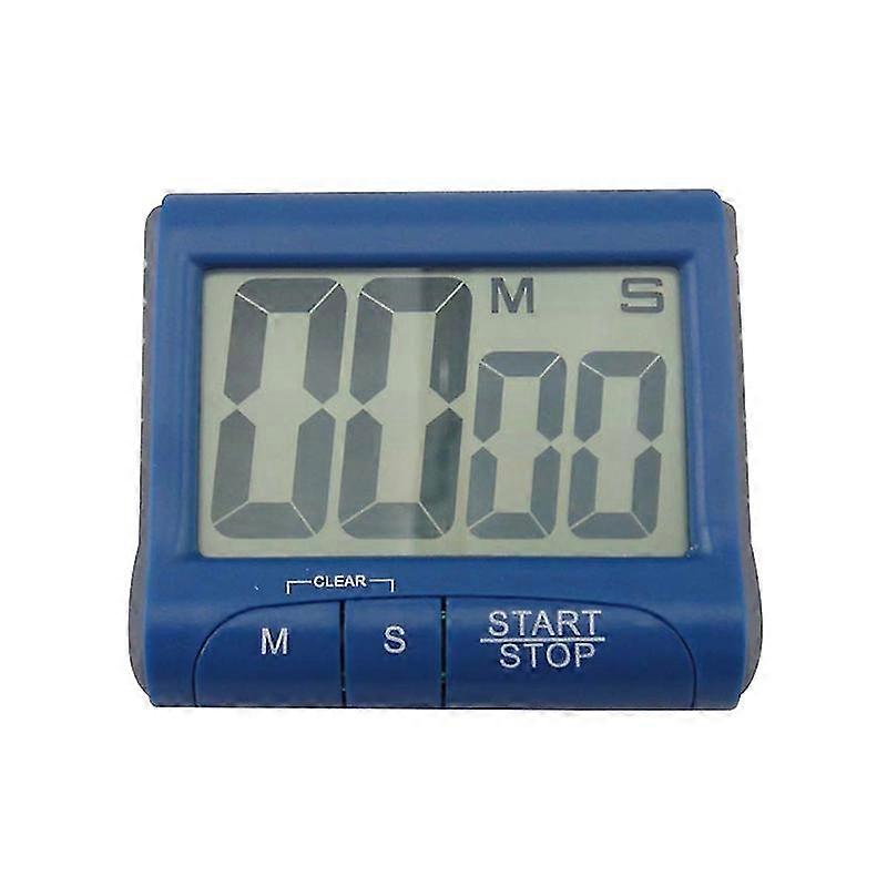 digital kitchen cooking timer count down up clock loud alarm with large lcd display screen without battery (blue)