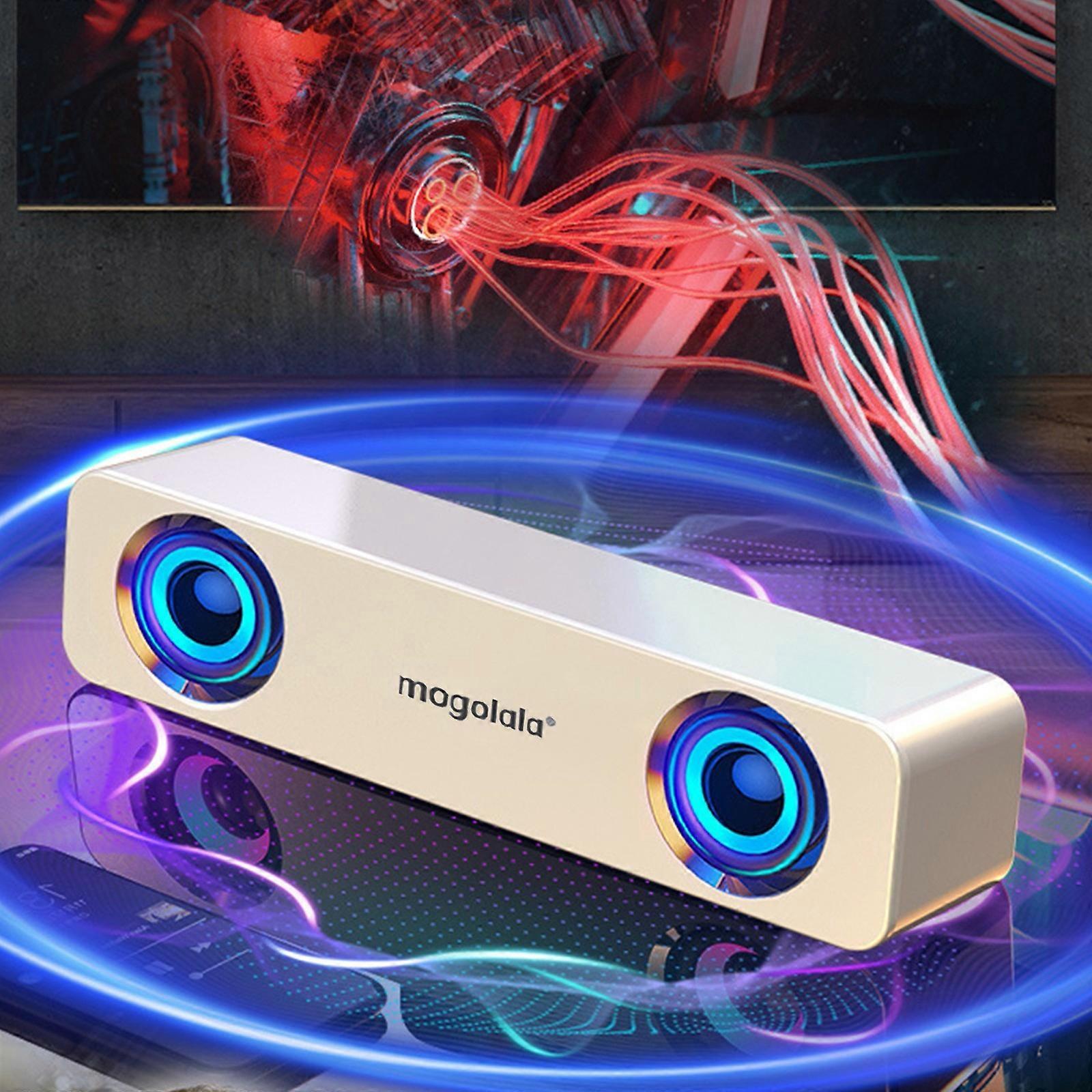Ambient Light Bluetooth Audio Speaker Audio Wired Home Computer Laptop Audio
