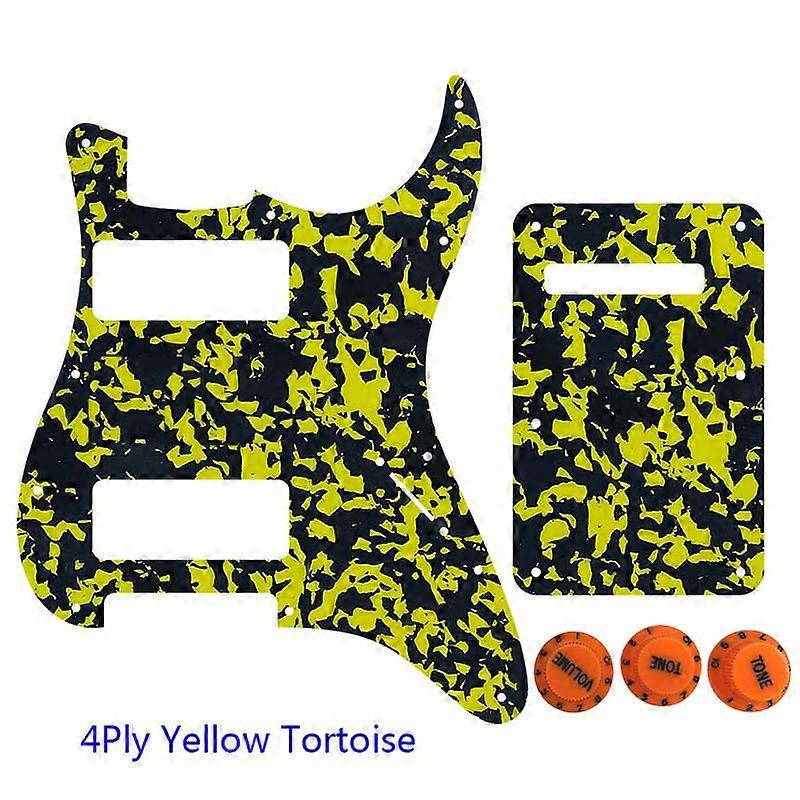 Xinyue Gitarr Delar av hög kvalitet 2 P90 Strat Gitarr PICKGUARD Inget kontrollhål för USA 11 skruvhål & Ryggplatta & Kontrollratt