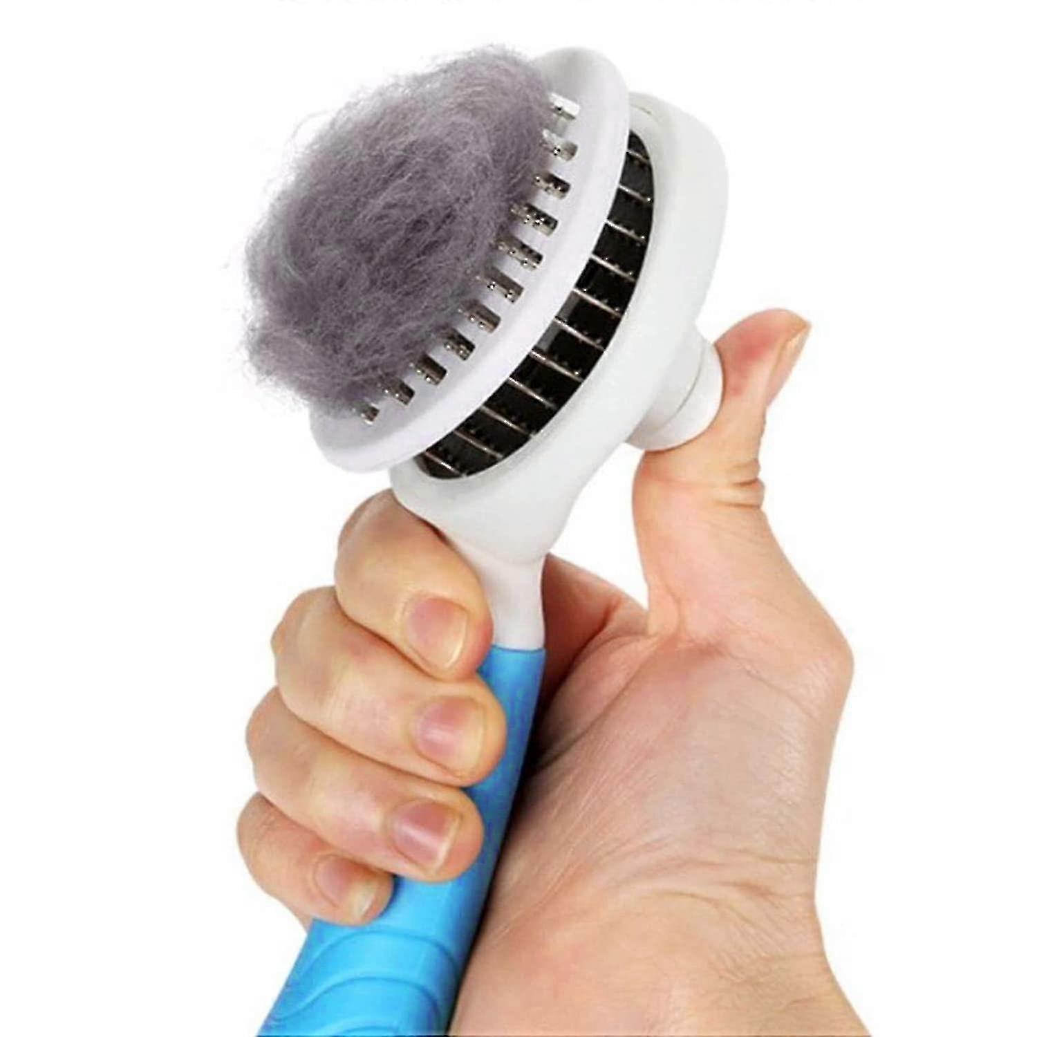 Cat Ging Brush, Cleaning Slicker Bru For Dogs Cats Pet Ging Brush Tool Ntly Removes Loose Undercoat, Mats Td H Slicker Brus