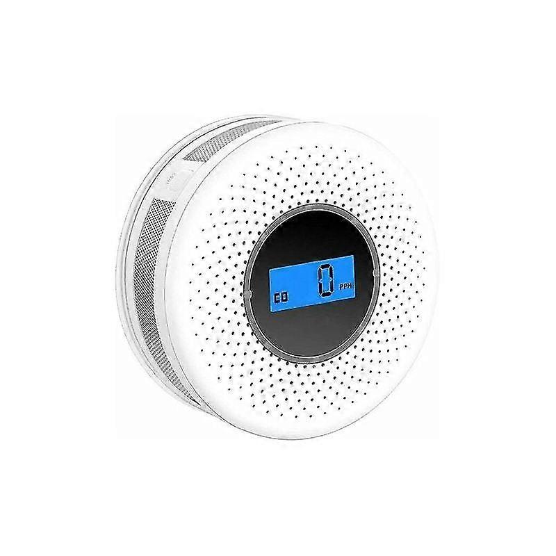 Combination Smoke And Carbon Monoxide Detector, Composite Alarm With Audible Warning And Battery-powered Digital Display