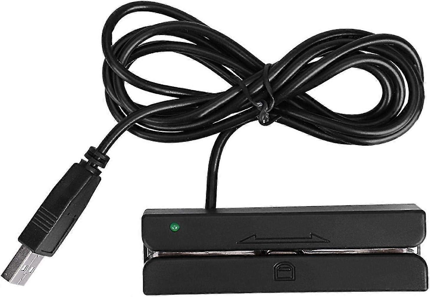 قارئ بطاقة ممغنطة ، كاتب شريط مغناطيسي ، USB Msr90 3 مسارات قارئ بطاقة ائتمان شريط مغناطيسي Hi-co