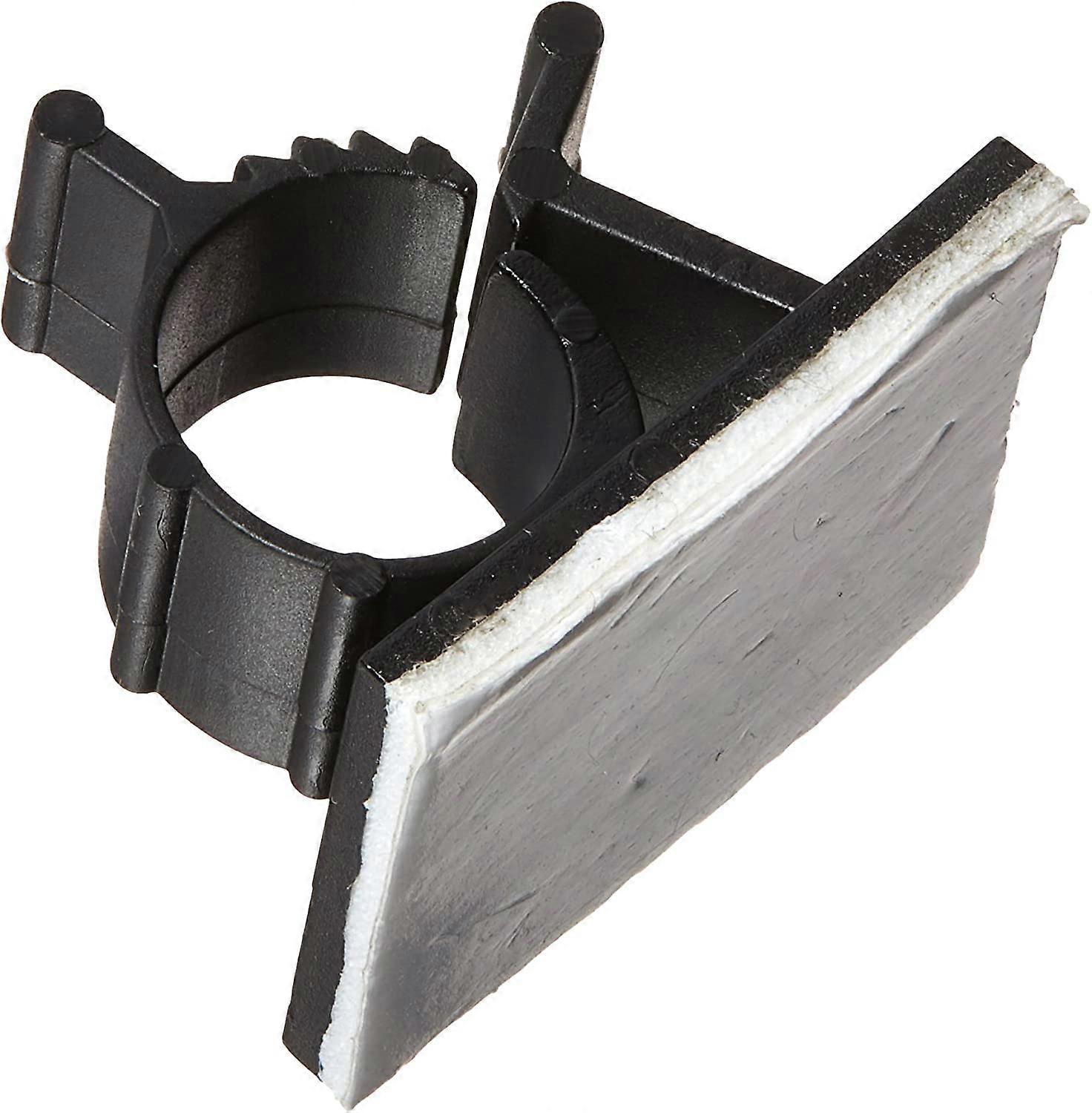 Lot de 100 serre-cbles rglables en fil de nylon  dos adhsif, plastique, noir