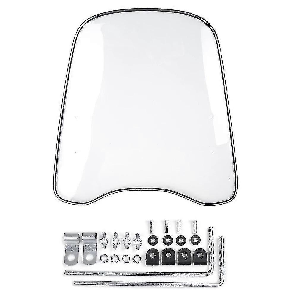 2mm Thick Universal Motorcycle Windshield Windscreen Clear Deflector Wind Shield Clear